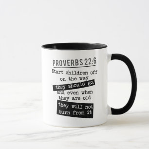 Mug proverbes 22:6 verset de la bible chrétienne paren