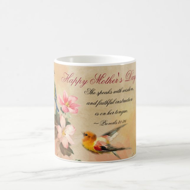 Mug Proverbes 31:26, Bible Verse, Fête des Mères Vinta (Centre)