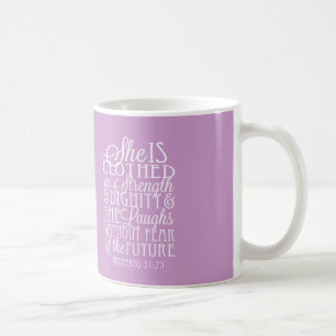 Mug Proverbes 31 cadeaux - vêtus de la force et de la