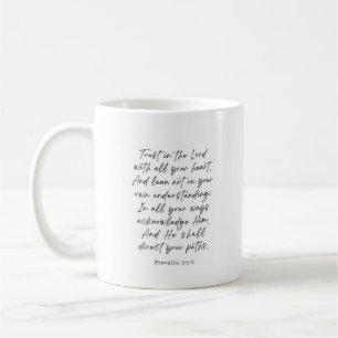 Mug Proverbes 3:5-6 Ayez confiance dans l'Éternel