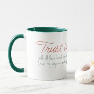 Mug Proverbes tendance 3:5-6 Versets de la Bible chrét
