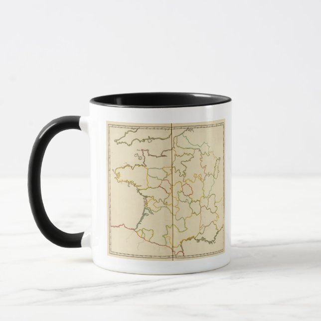 Mug Provinces, France Plan (Gauche)