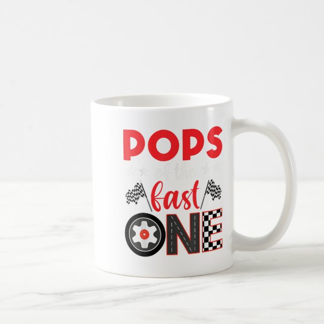Mug Ps Of The Fast One Birthday 1st Race Car Family  (Droite)