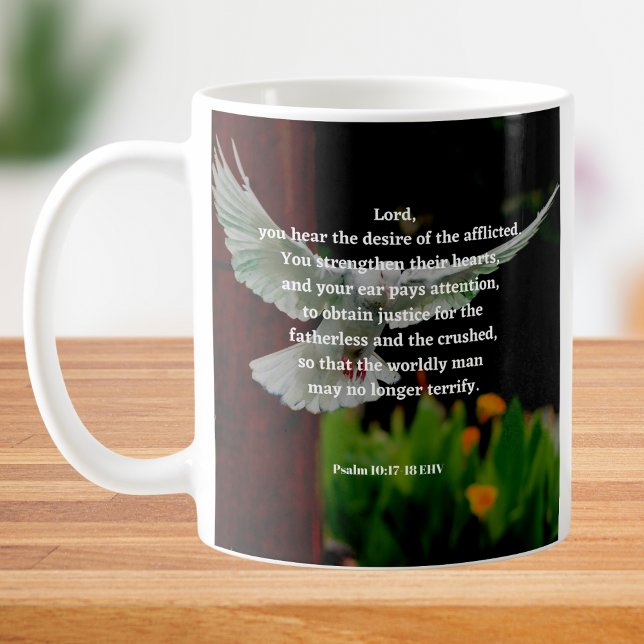 Mug Psaume 10 Bible Verse Christian (Créateur téléchargé)