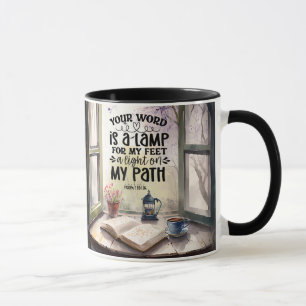 Mug Psaume 119:105 Votre Parole est un Verset Bible La