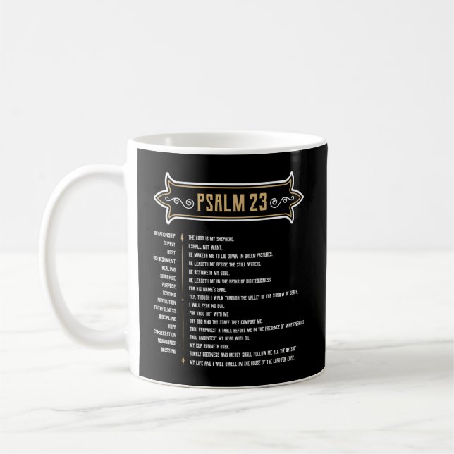 Mug Psaume 23 Dieu Est Mon Berger (Gauche)