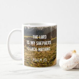 Mug Psaume 23 L'Éternel est mon berger, Écriture