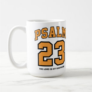 Mug Psaume 23 Varsity Sports Or Noir Chrétien 