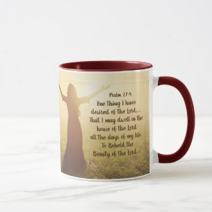 Mug Psaume 27:4 Une chose que je désirais de la Bible 