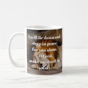 Mug Psaume 4:8 Calme Bible Verse Christian