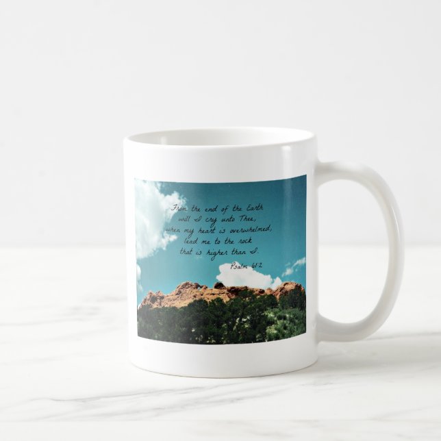 Mug Psaume 61:2 Du bout de la Terre... (Droite)