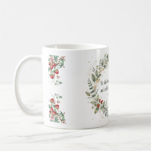 Mug Psaume 91 4 KJV Sous Ses Ailes Fraise Foi