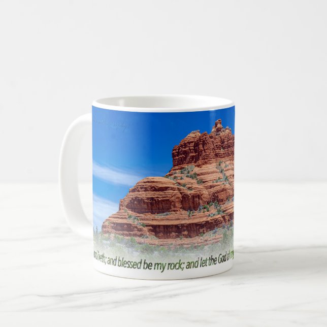 Mug Psaume Bell Rock 18:46 KJV (Devant gauche)