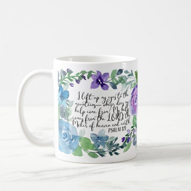 Mug Psaume d'art chrétien 121 (Gauche)
