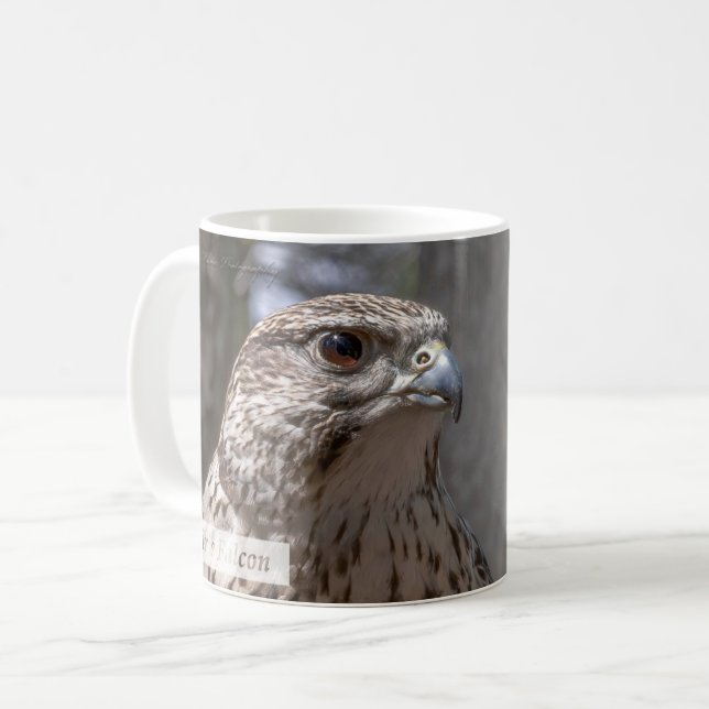 Mug Psaume de faucon des Prairies 92:5 KJV (Devant gauche)
