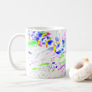 Mug Psychedelic Neon Abstract Kaleidoscope Art