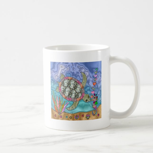 Mug Psychédélic Sea Turtle Seahorse (Droite)