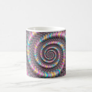 Mug Psychédélique arc-en-ciel Unicorne Funky Nautilus 