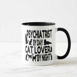Mug Psychiatre Amoureux des chats