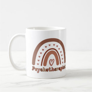 Mug Psychothérapeute Boho Rainbow