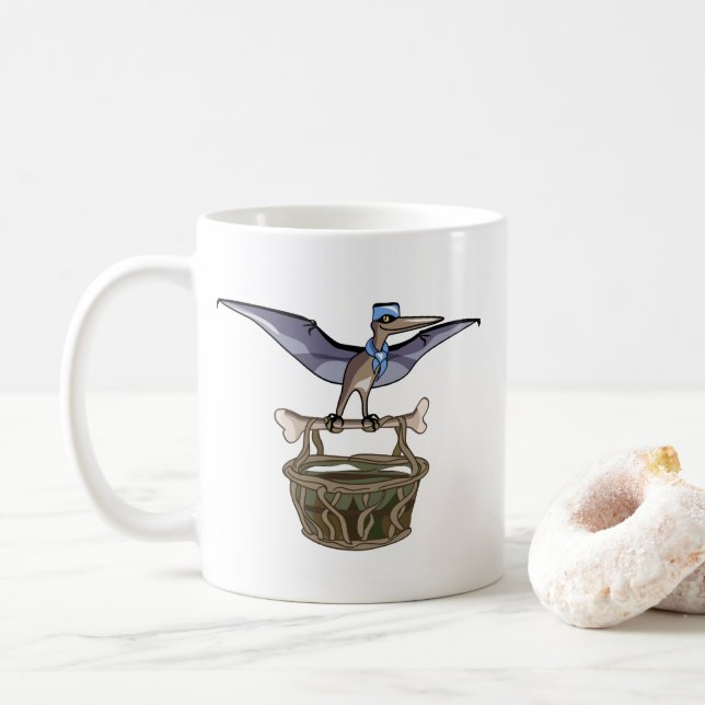 Mug Pteranodon Portant Un Panier (Avec donut)