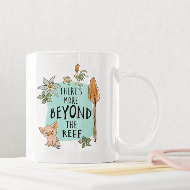 Mug Pua & Hei Hei "Il y a plus au-delà du récif" (Créateur téléchargé)