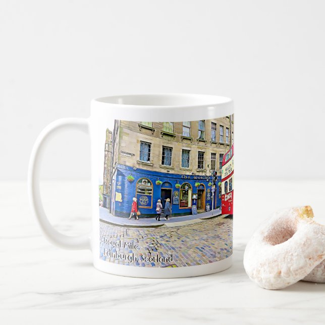 Mug Pub d'Édimbourg (Avec donut)