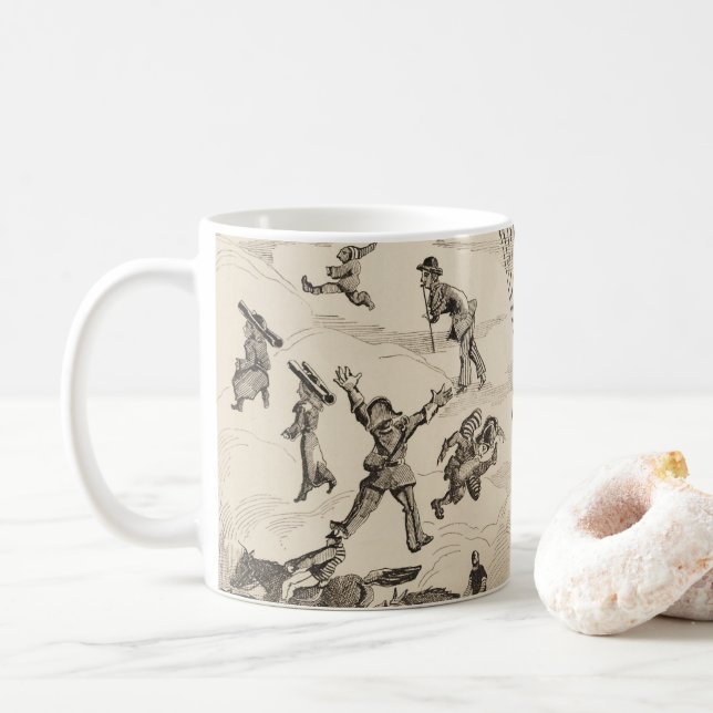 Mug Publicité Française Pour Le Fabricant De Ballons (Avec donut)
