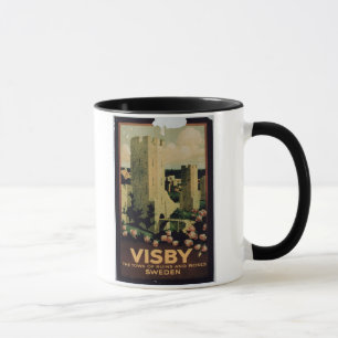 Mug Publicité par affichage la ville de Visby, Suède