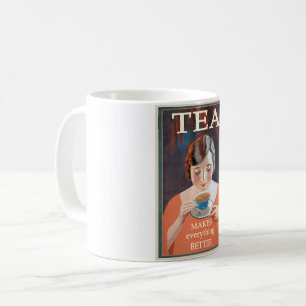 Mug Publicité vintage pour le thé - Favorise l'affiche