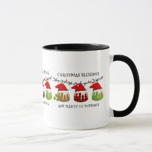 Mug Pudding de Parties scintillant de Noël Père Noël B
