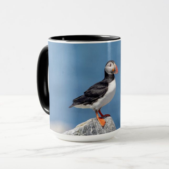 Mug Puffin Atlantique en Machias, Maine (Devant gauche)