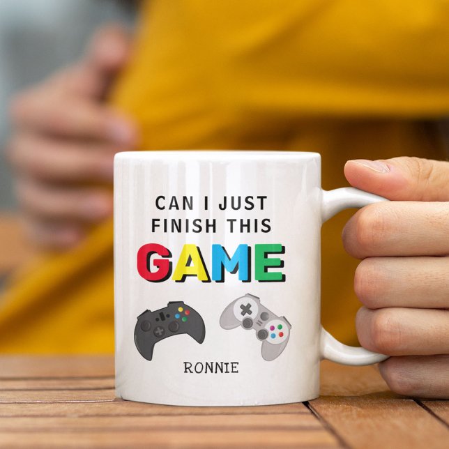 Mug Puis-Je Juste Terminer Ce Jeu' Amusant Joueur (Créateur téléchargé)