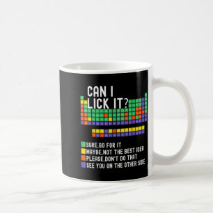 Mug Puis-je le lécher Tableau périodique Prof de scien