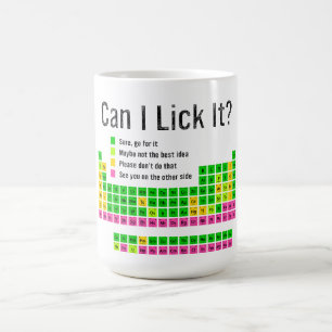 Mug Puis-je le Lick Table périodique Enseignant Enfant