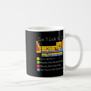 Mug Puis-je le Lick Tableau périodique Enseignants Gar