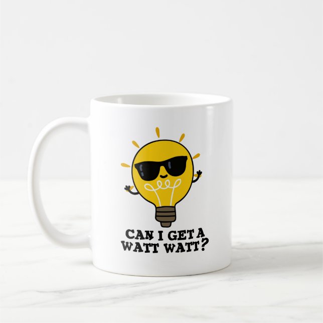 Mug Puis-Je Obtenir Un Watt Watt Amusant Pub De Scienc (Gauche)