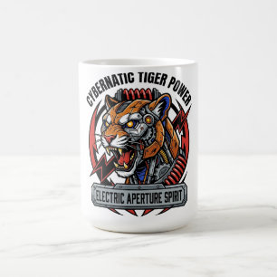 Mug Puissance de Tigre Cybernétique Esprit d'Ouverture