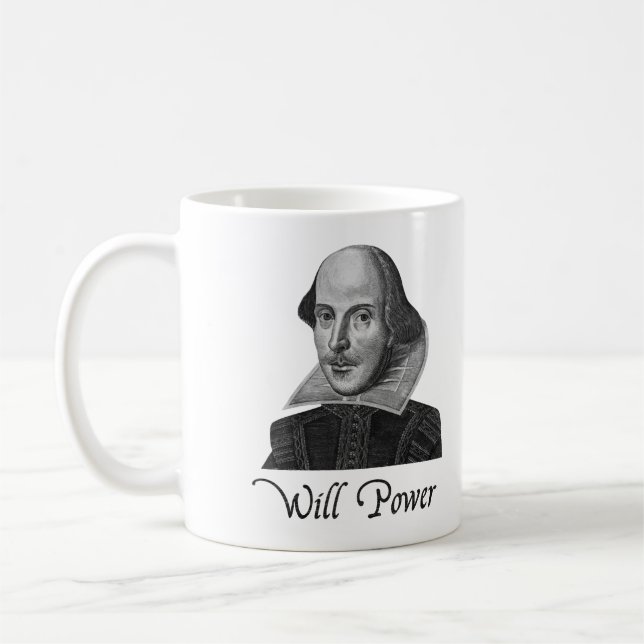 Mug Puissance de volonté de William Shakespeare (Gauche)