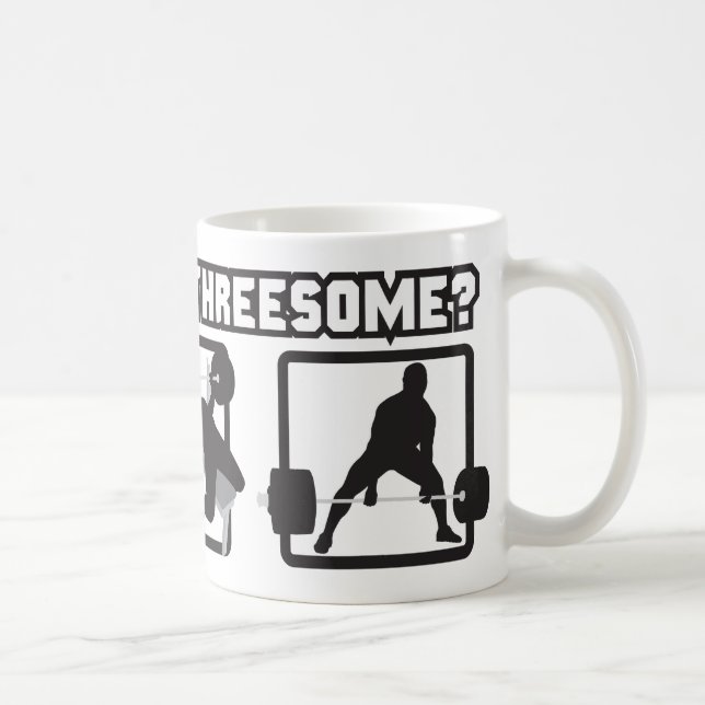 Mug "Puissance se soulevant" - accroupissez-vous, (Droite)