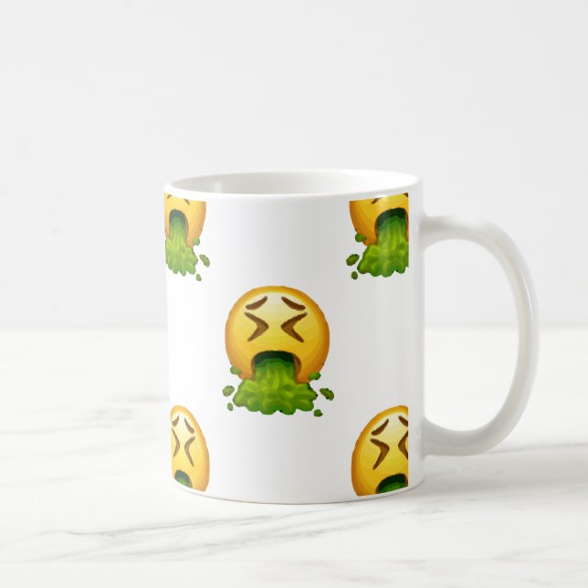 Mug puking émoji (Droite)