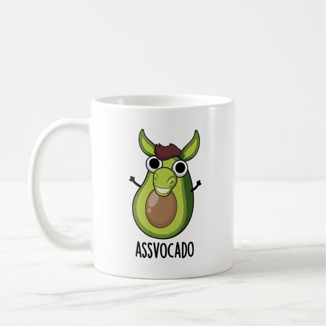 Mug Pun Ass-vocado Drôle Avocado (Gauche)