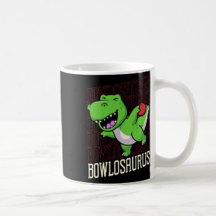 Mug Pun de Bowling T-rex Dinosaur Bowlosaurus 1