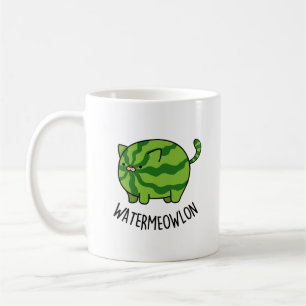 Mug Pun de chat de pastèque amusant à base d'eau
