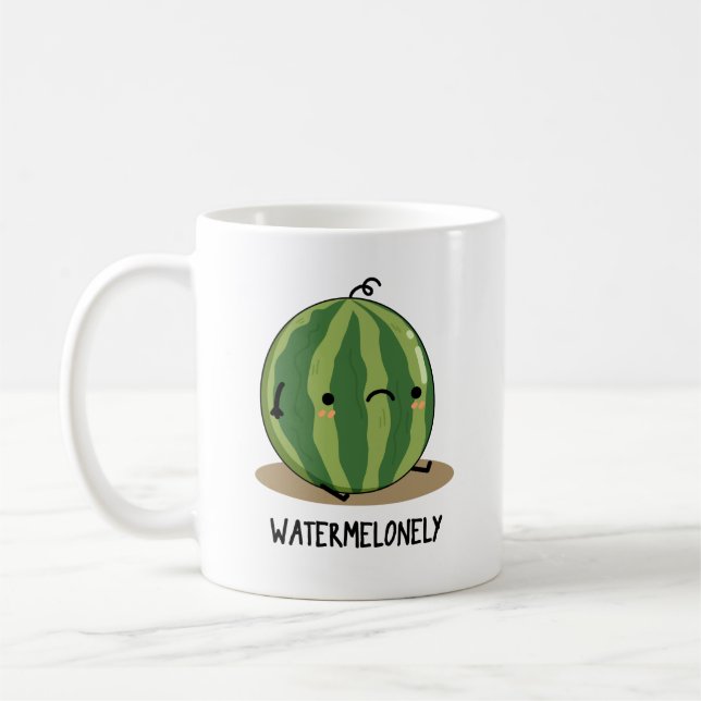 Mug Pun de fruits de pastèque amusant (Gauche)