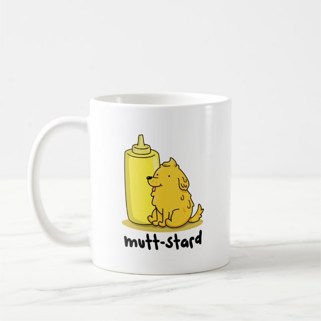 Mug Pun de moutarde à chien drôle à moutarde à moutard (Gauche)