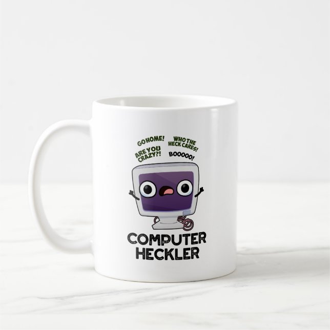 Mug Pun de piratage amusant Heckler de l'ordinateur (Gauche)