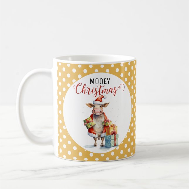 Mug Pun de vache de Noël (Gauche)