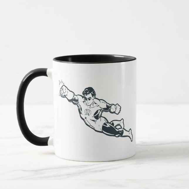 Mug Punches de lanterne verte BW (Gauche)