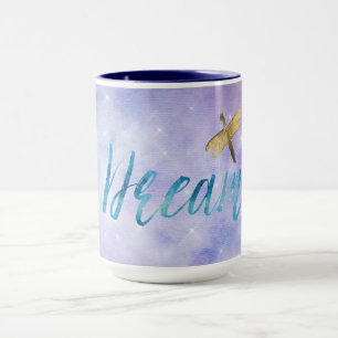 Mug Purple Aqua Dream Dragonfly